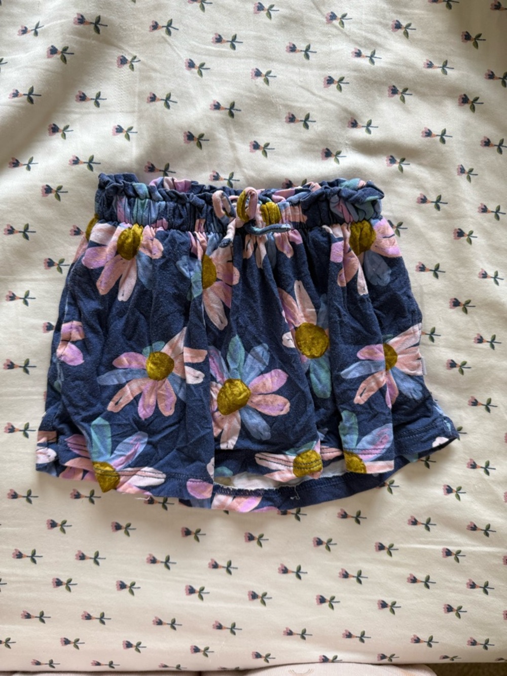 Little Sleepies Daisy Blooms Skirt with built in shorts